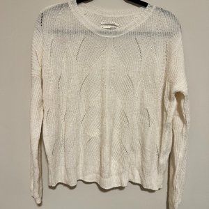 Antropologie Cream Sweater Size Small